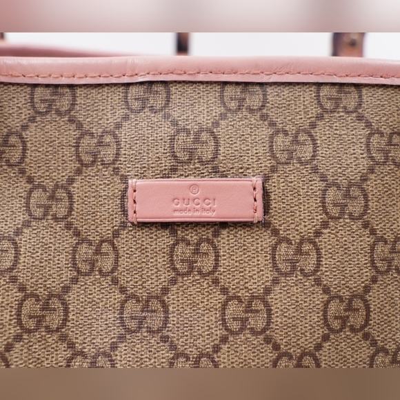 BA25❤️ Gucci GG Monogram Supreme Coated Canvas Joy Tote Bag - Picture 2 of 13